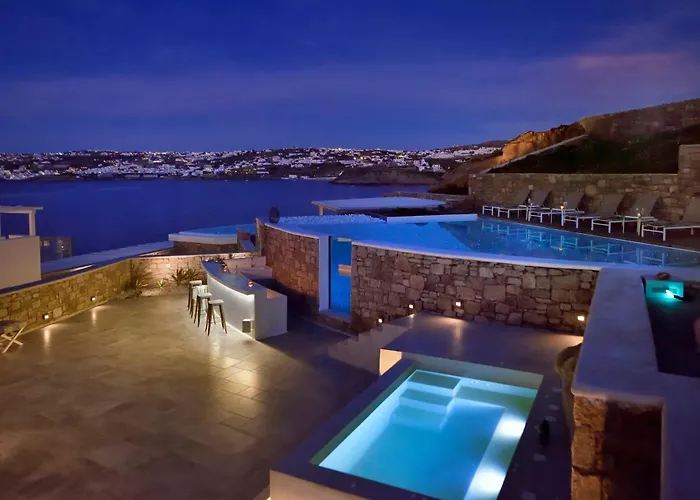 Sapphire 6bed With Pool And Hot Tub In Villa Ornos (Mykonos)
