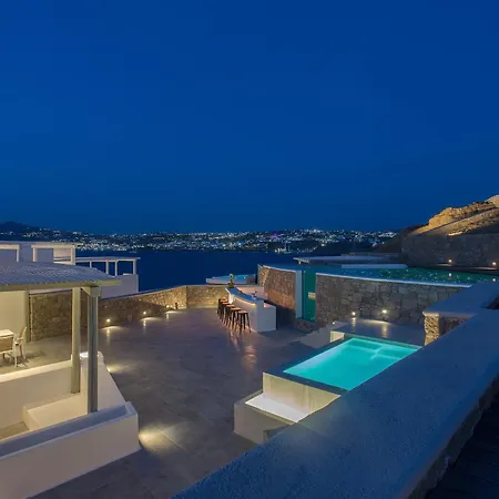 Vila Sapphire 6bed With Pool And Hot Tub In Ornos (Mykonos)